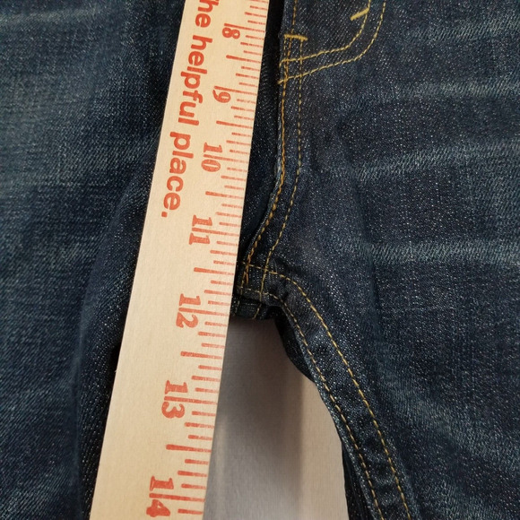 Levis 505 Jeans Men 34x30 Actual 34x29 Regular Fit Straight Blue Denim - Picture 11 of 12